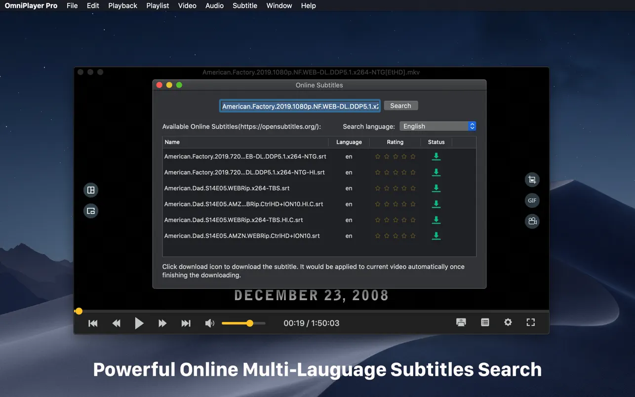 OmniPlayer: MKV Video Player screenshot 4